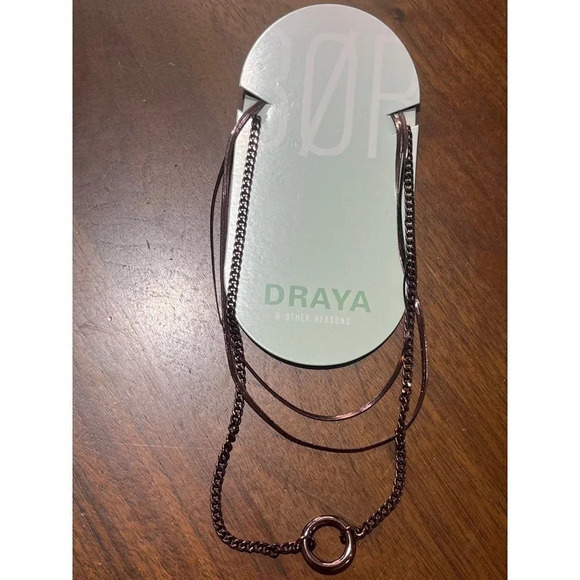 8 Other Reasons x Draya Michele Hidden Treasure Set of 3 Necklaces in Chains New - Picture 3 of 7